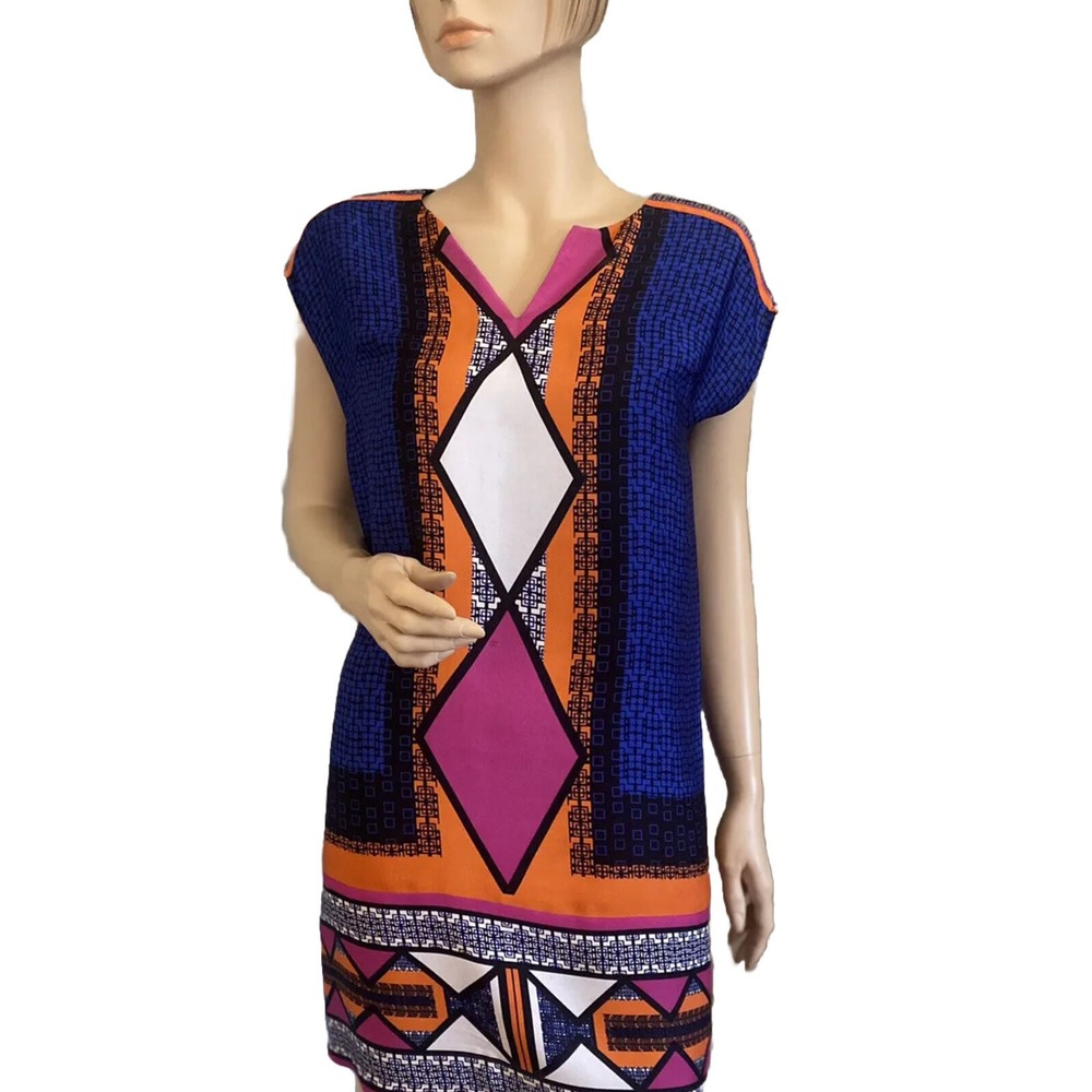 Laundry BY Shelli  Segal LA  Women's GEOMETRIC Color Block  SHIFT DRESS‎